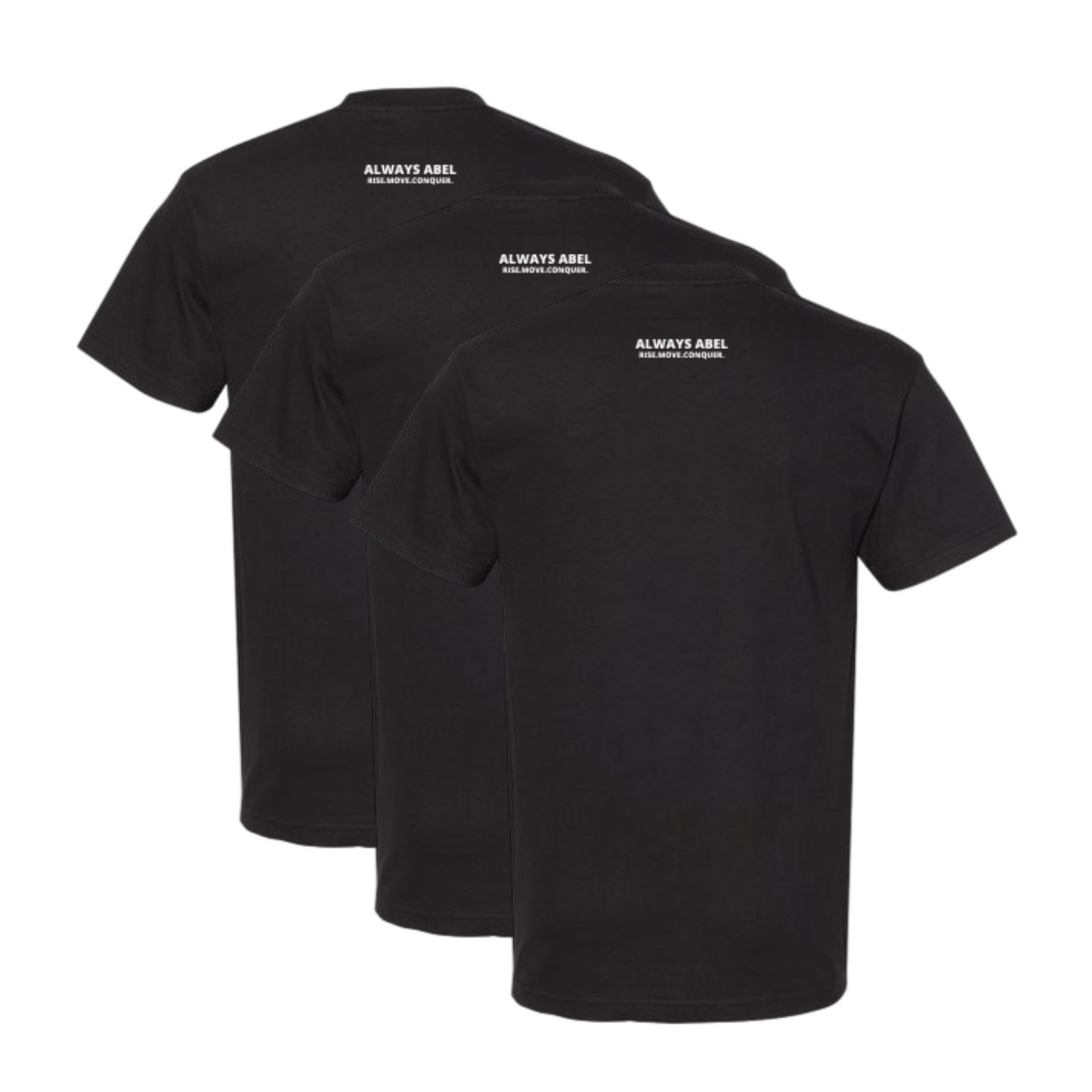 Motivational Wristbands & T-shirts- Rise Move Conquer Your Day | 3 Pack bundle