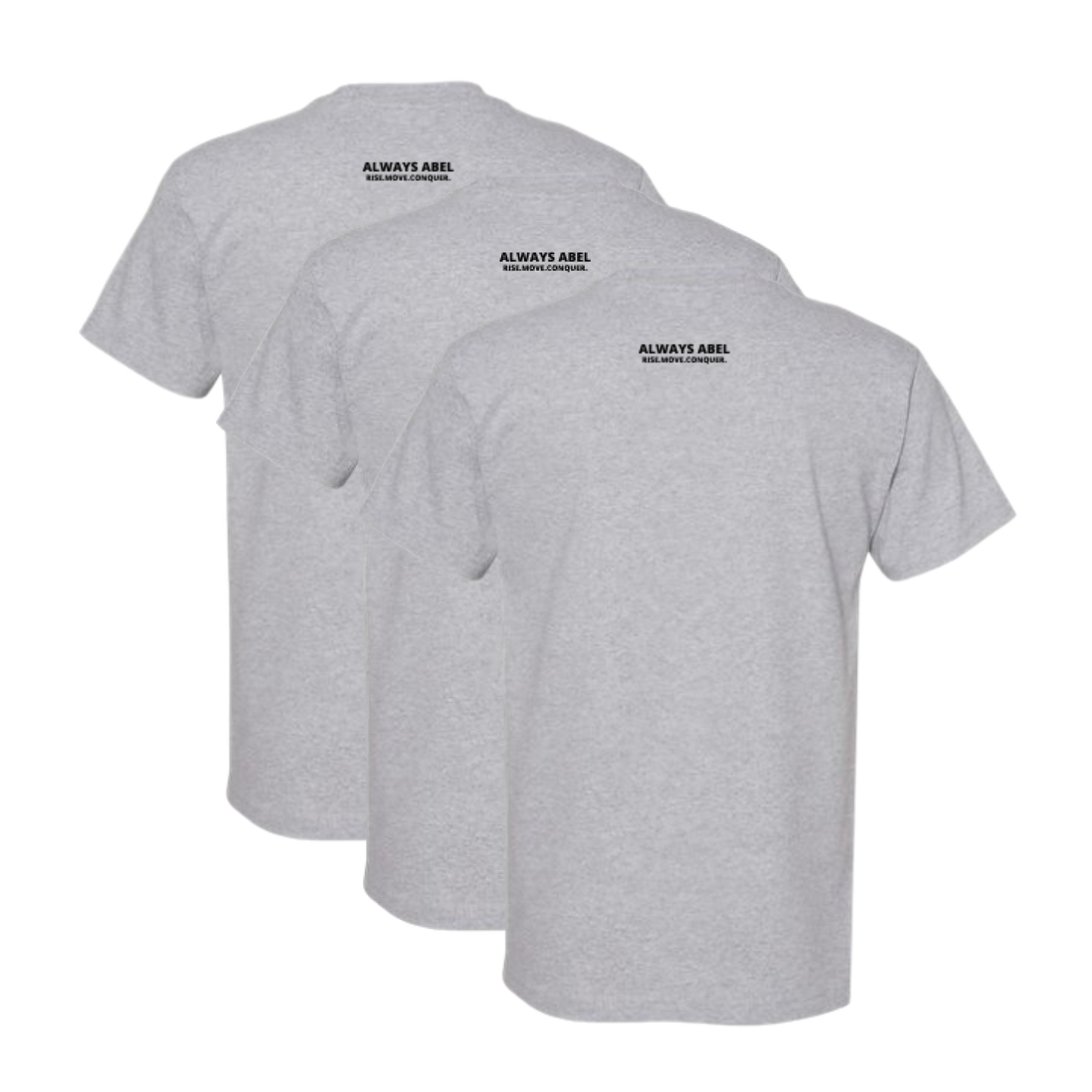 Motivational Wristbands & T-shirts- Rise Move Conquer Your Day | 3 Pack bundle