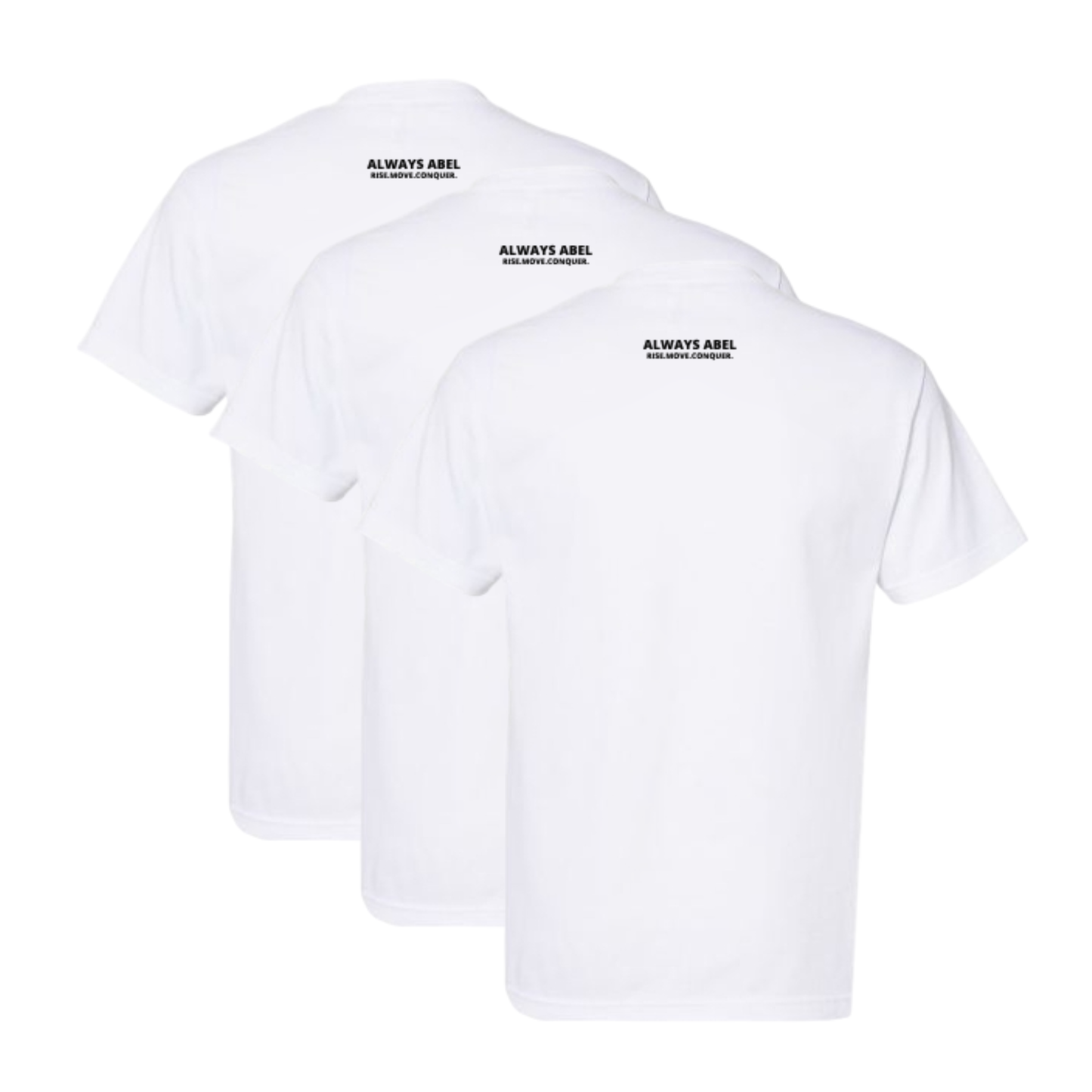 Motivational Wristbands & T-shirts- Rise Move Conquer Your Day | 3 Pack bundle