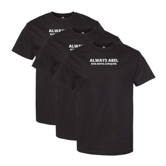 Motivational Wristbands & T-shirts- Rise Move Conquer Your Day | 3 Pack bundle 